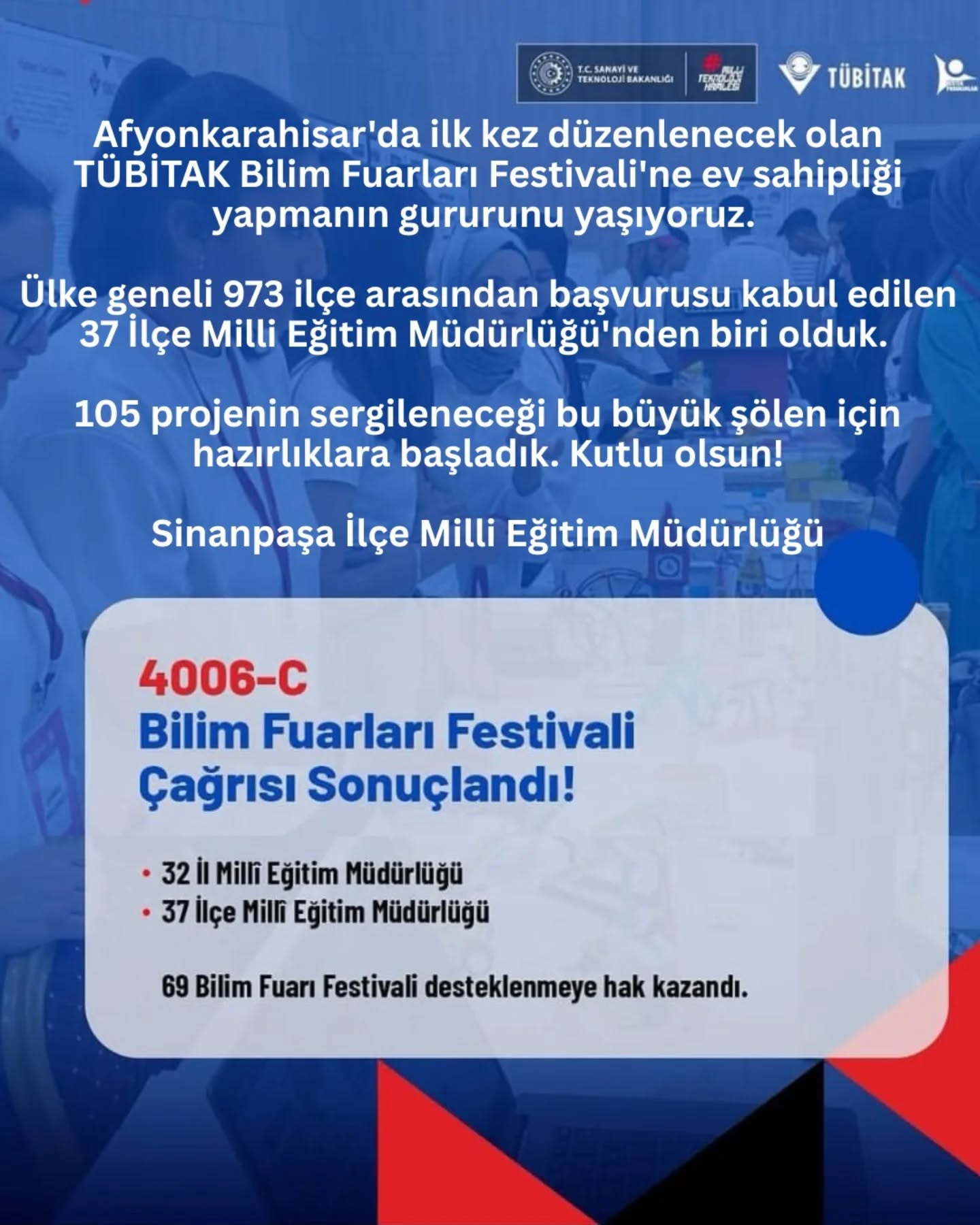 Sinanpaşa İlçe MEM’den Büyük Başarı