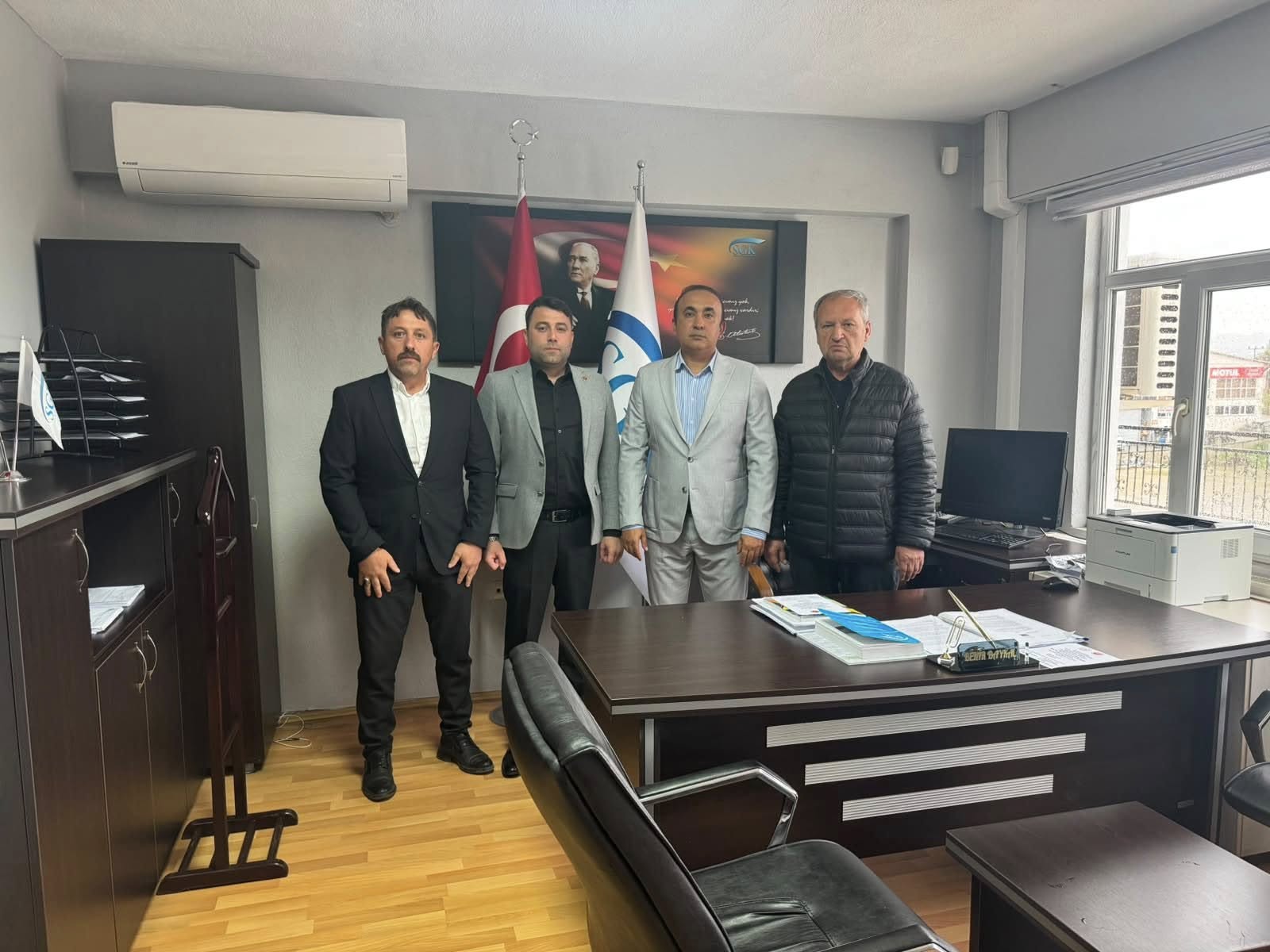 MHP Heyetinden SGK Müdürü Bekir Baykal’a Ziyaret