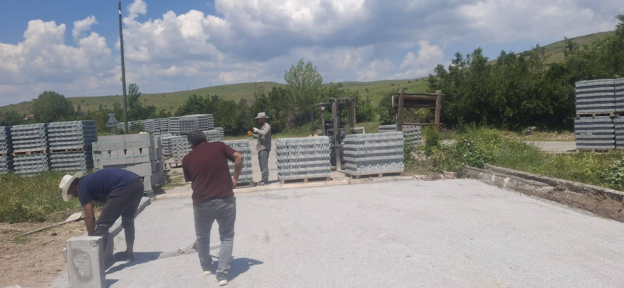 Serban’da Baraj Yolu Parke Çalışmaları Başladı